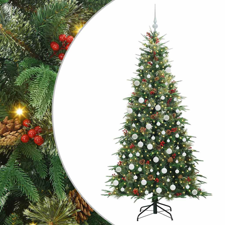 Kunstmatige Inklapbare Kerstboom Groen 180 cm PE en PVC