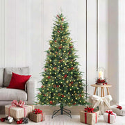 Kerstboom kunstkerstboom 210 cm groen PE PVC