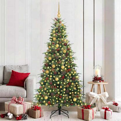 Kunstmatige Inklapbare Kerstboom Groen 210 cm PE en PVC