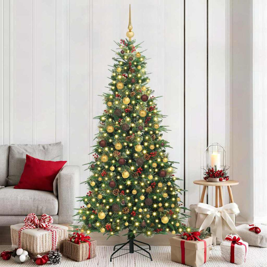 Kunstmatige Inklapbare Kerstboom Groen 210 cm PE en PVC