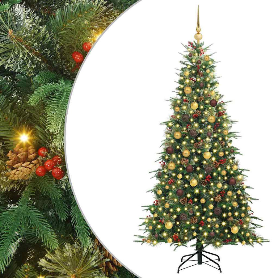 Kunstmatige Inklapbare Kerstboom Groen 210 cm PE en PVC