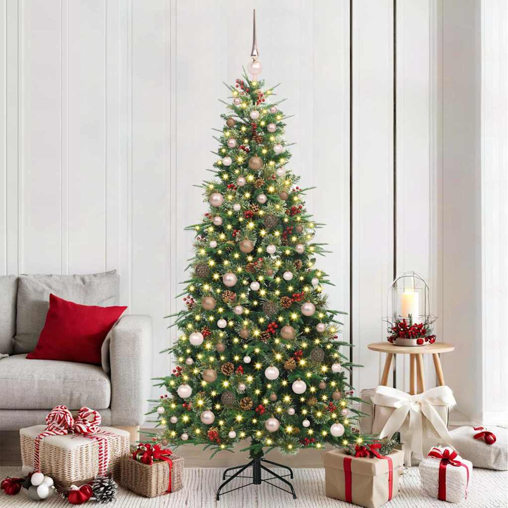 Kunstmatige Inklapbare Kerstboom Groen 210 cm PE en PVC
