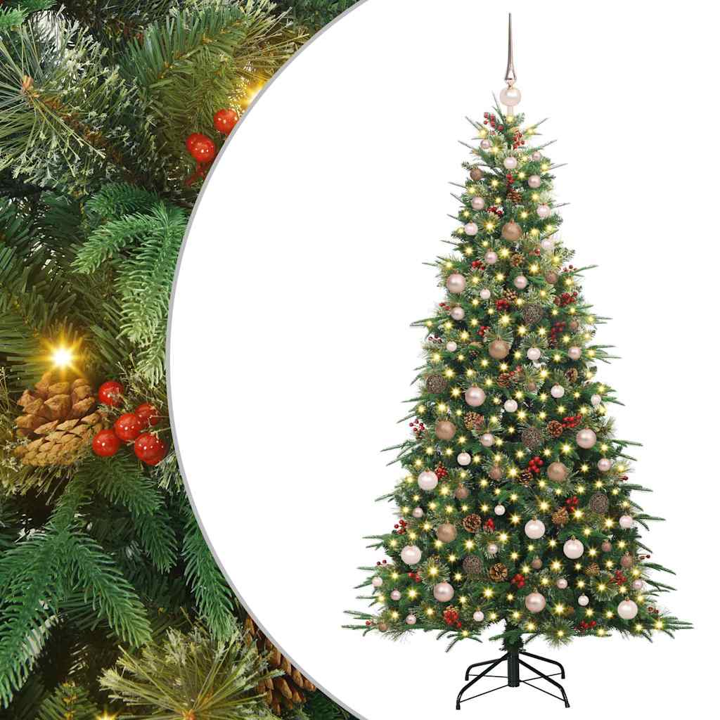 Kunstmatige Inklapbare Kerstboom Groen 210 cm PE en PVC