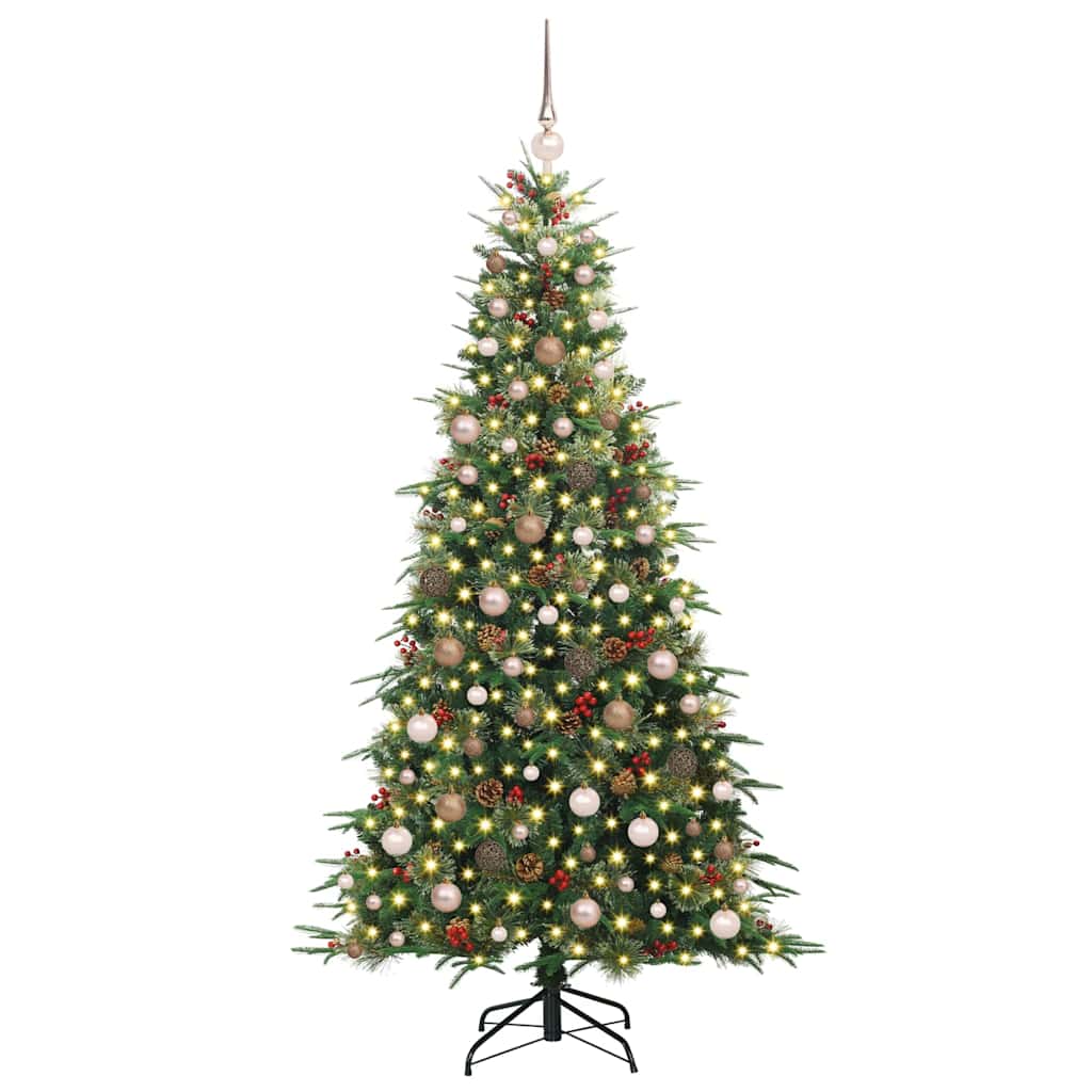 Kunstmatige Inklapbare Kerstboom Groen 210 cm PE en PVC