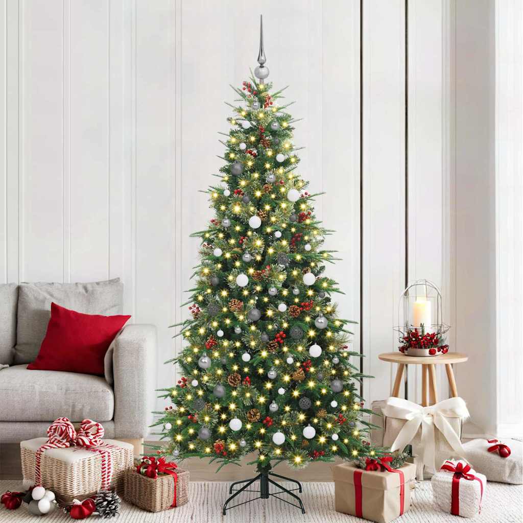 Kunstmatige Inklapbare Kerstboom Groen 210 cm PE en PVC