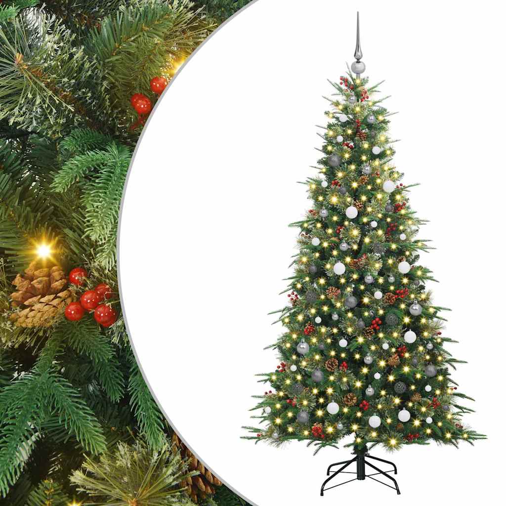 Kunstmatige Inklapbare Kerstboom Groen 210 cm PE en PVC