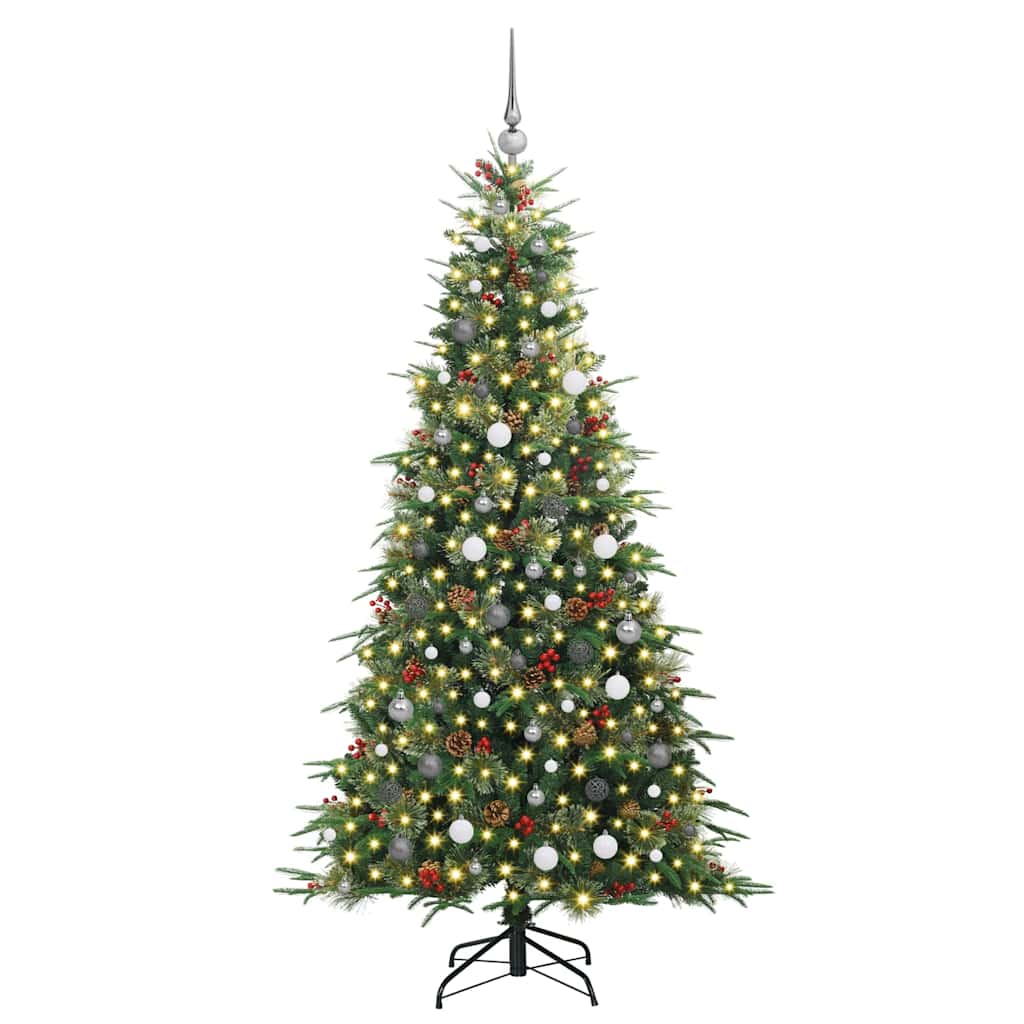 Kunstmatige Inklapbare Kerstboom Groen 210 cm PE en PVC