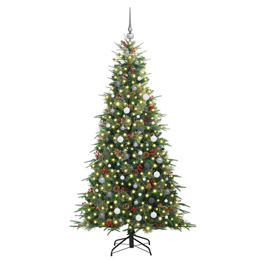 Kunstmatige Inklapbare Kerstboom Groen 210 cm PE en PVC
