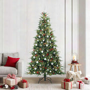 Kunstkerstboom groen 210 cm PE/PVC met LED