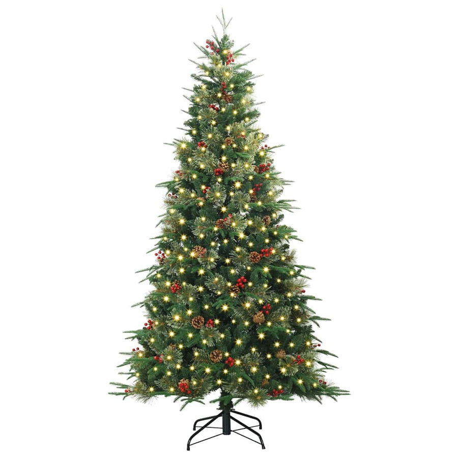 Kunstmatige Inklapbare Kerstboom Groen 240 cm PE en PVC