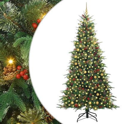 Kunstmatige Inklapbare Kerstboom Groen 240 cm PE en PVC