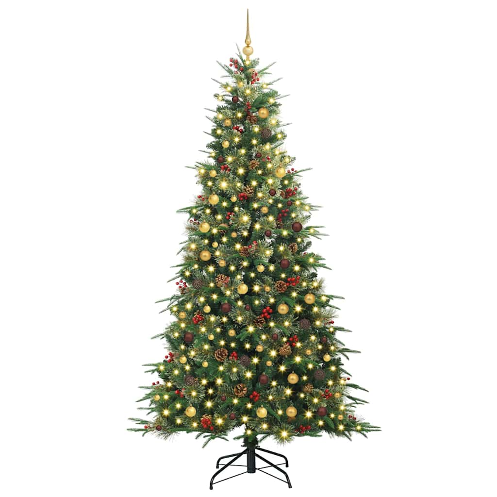 Kunstmatige Inklapbare Kerstboom Groen 240 cm PE en PVC