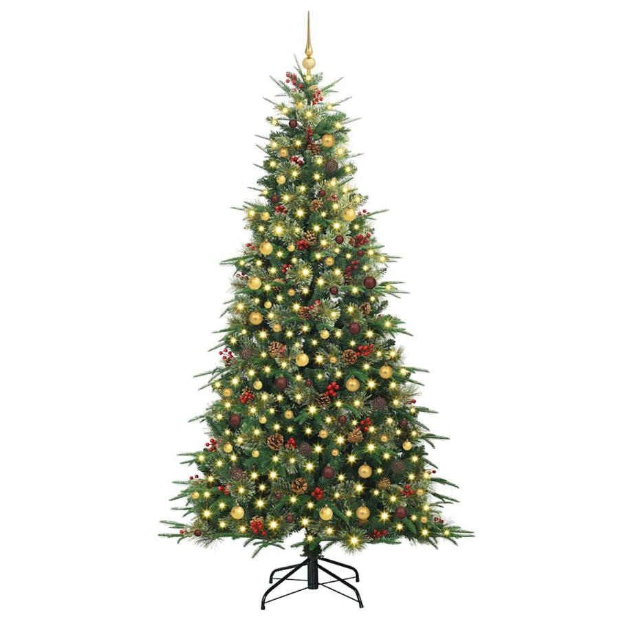 Kunstmatige Inklapbare Kerstboom Groen 240 cm PE en PVC