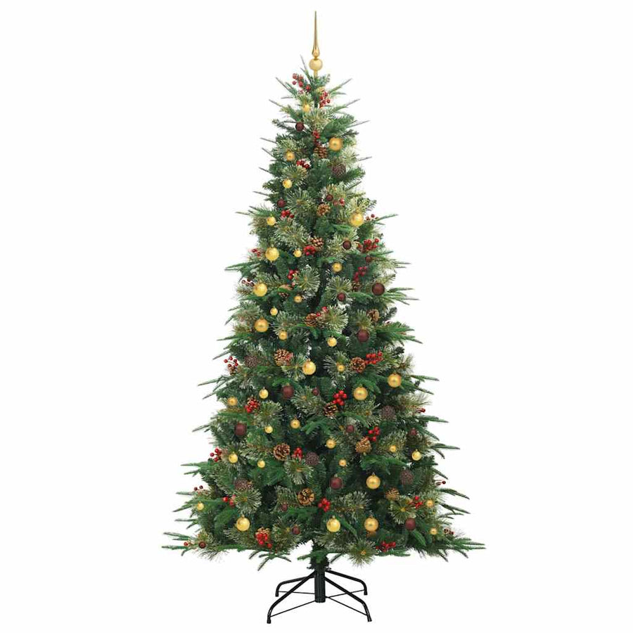 Kunstmatige Inklapbare Kerstboom Groen 240 cm PE en PVC