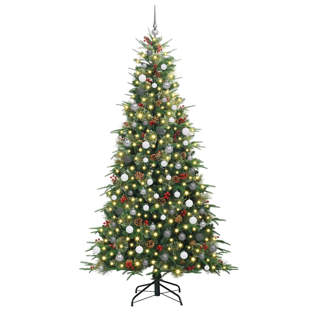 Kunstmatige Inklapbare Kerstboom Groen 240 cm PE en PVC