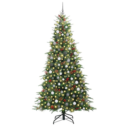Kunstmatige Inklapbare Kerstboom Groen 240 cm PE en PVC