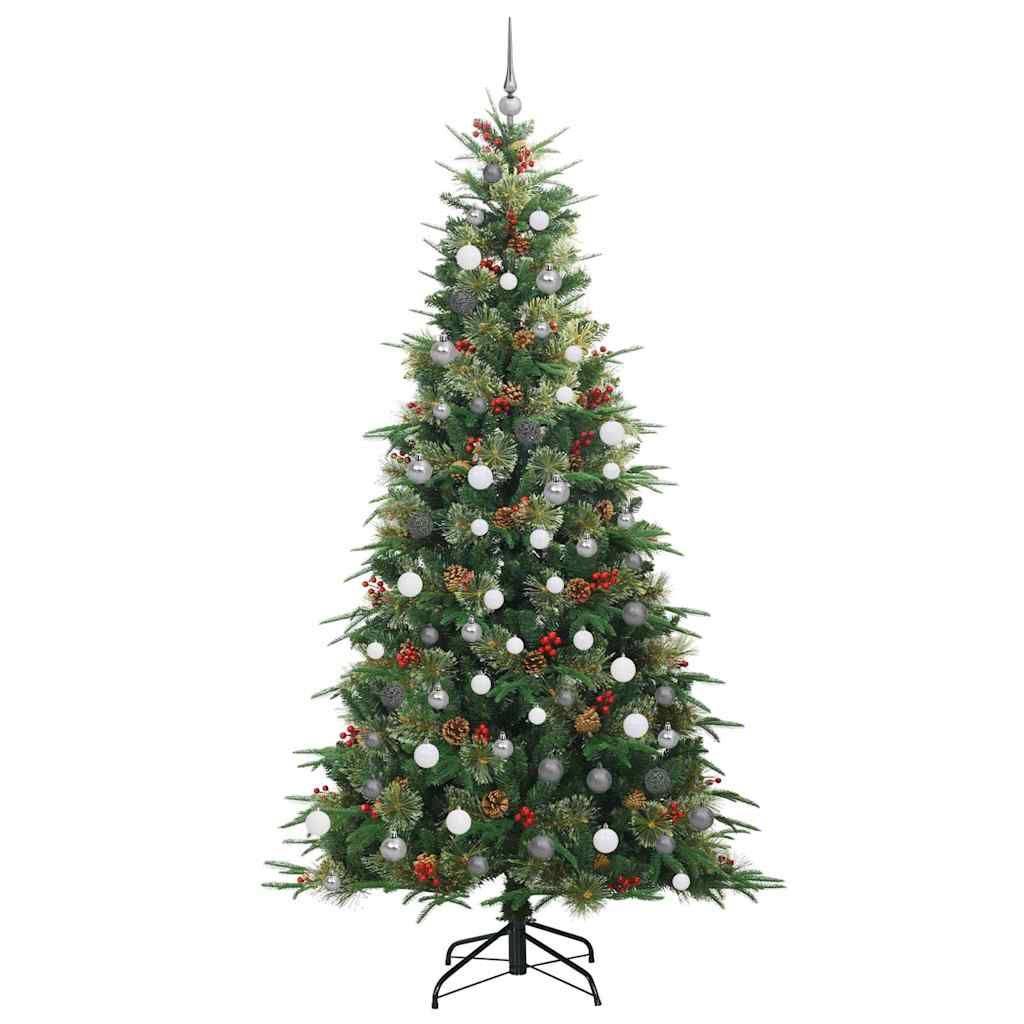 Kunstmatige Inklapbare Kerstboom Groen 240 cm PE en PVC