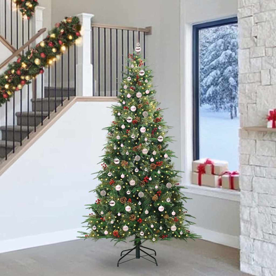 Kunstmatige Inklapbare Kerstboom Pe En Pvc Groen 240 cm