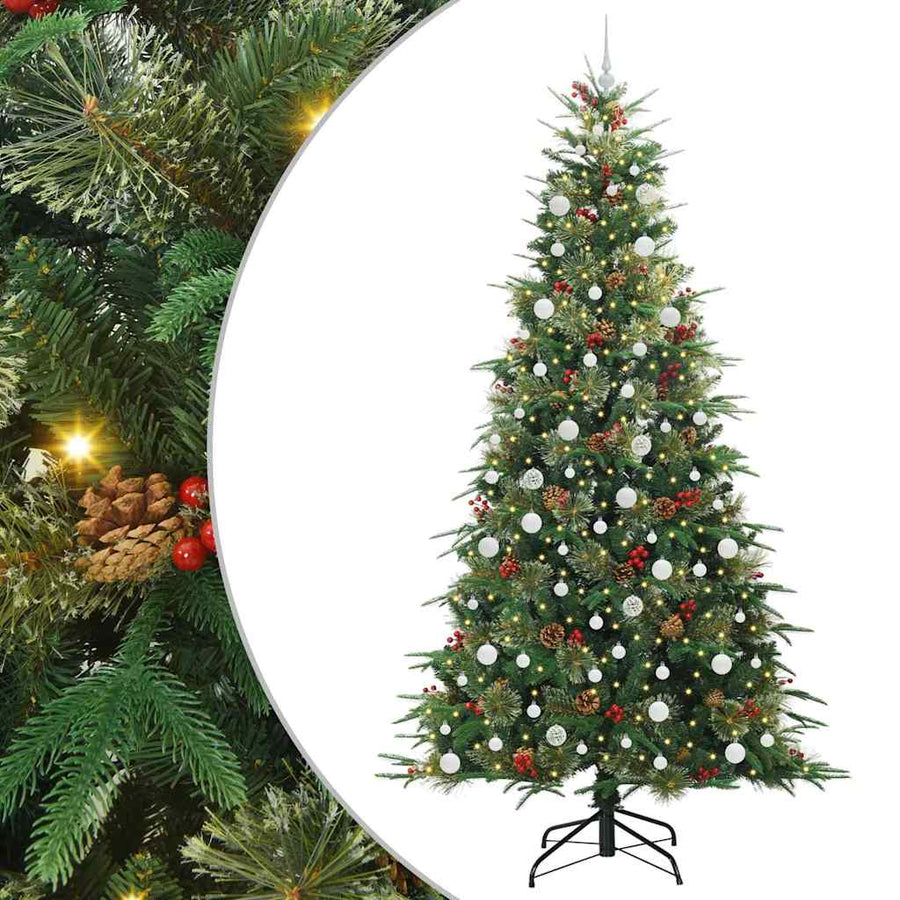 Kunstmatige Inklapbare Kerstboom Pe En Pvc Groen 240 cm