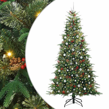 Kunstmatige Inklapbare Kerstboom Groen 240 cm PE en PVC