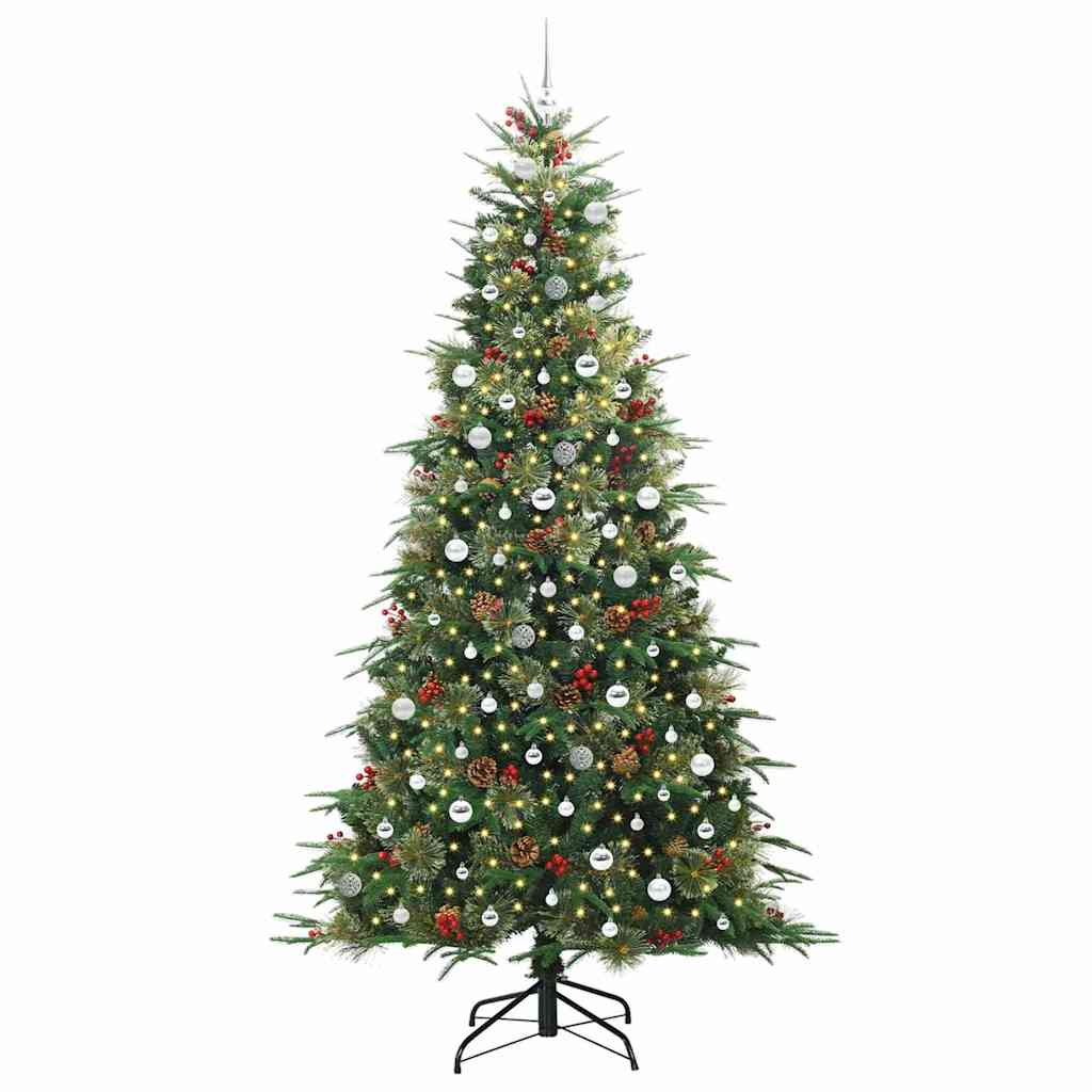 Kunstmatige Inklapbare Kerstboom Groen 240 cm PE en PVC
