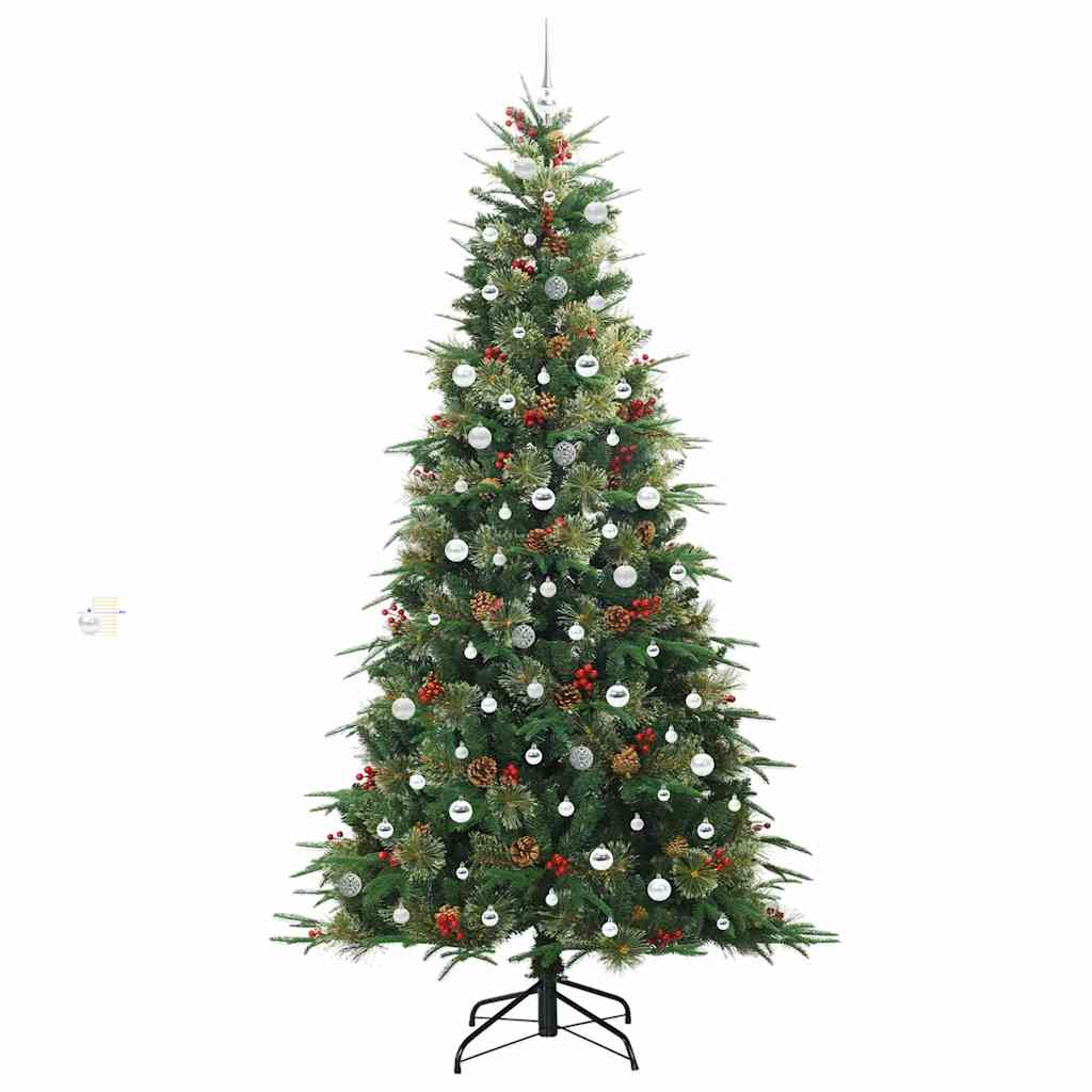 Kunstmatige Inklapbare Kerstboom Groen 240 cm PE en PVC