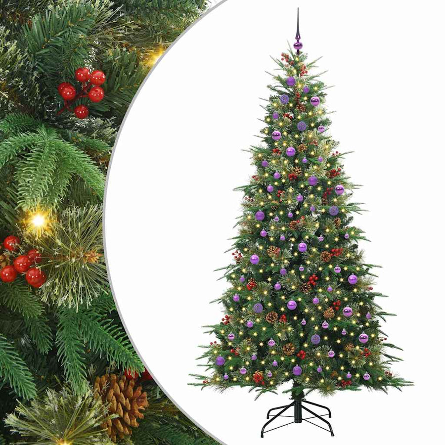 Kunstmatige Inklapbare Kerstboom Pe En Pvc Groen 240 cm