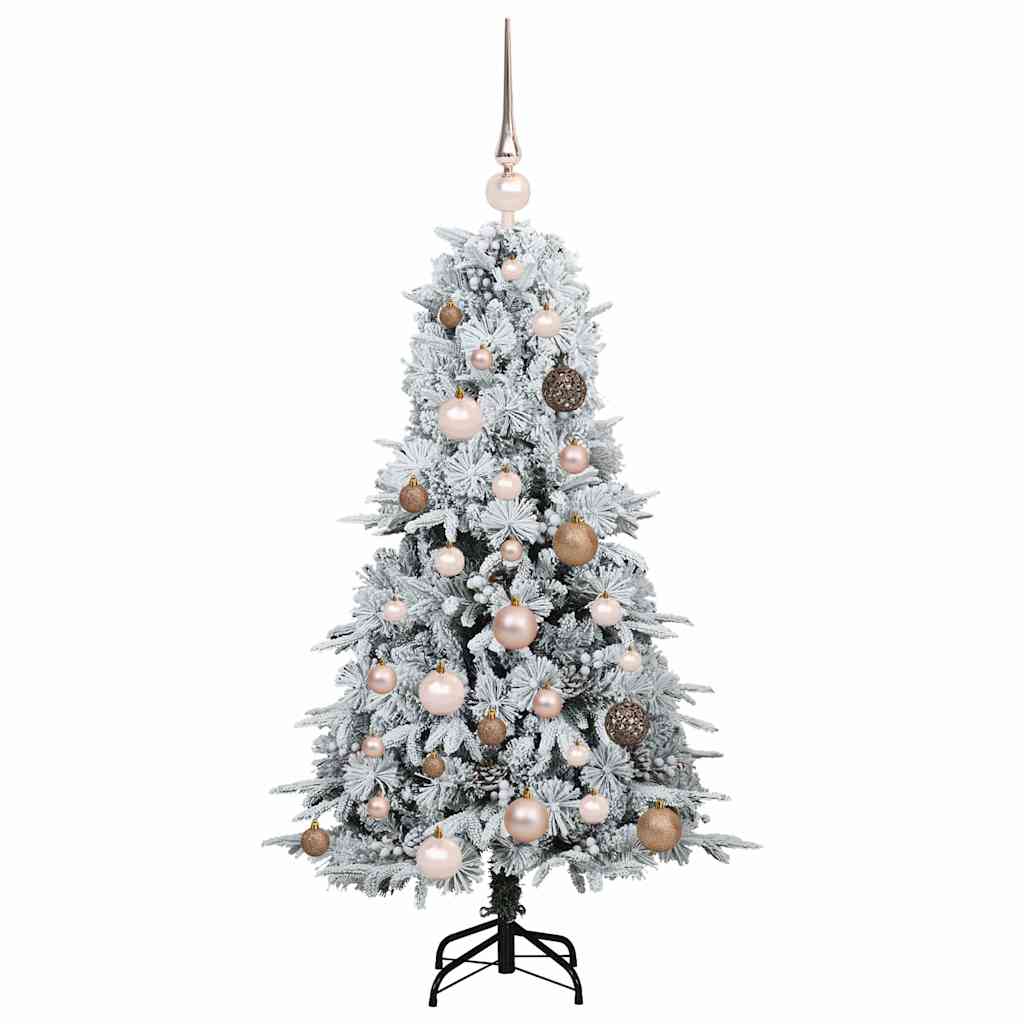 Kunstmatige Inklapbare Kerstboom Wit 120 cm PE en PVC