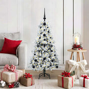 Kunstkerstboom 120 cm wit inklapbaar PE PVC