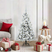 Kunstkerstboom 120 cm wit PE PVC inklapbaar