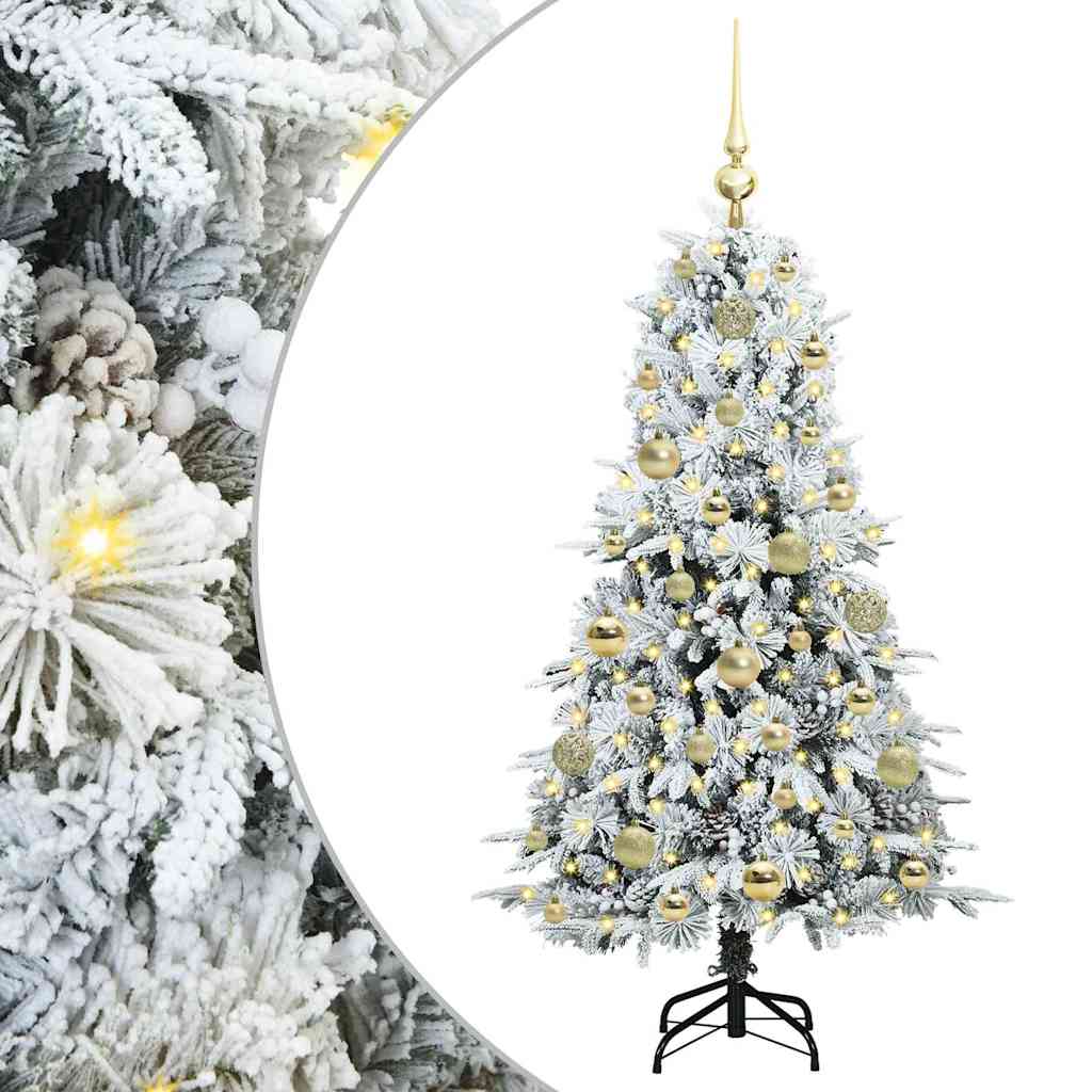 Kunstmatige Inklapbare Kerstboom Groen 120 cm PE en PVC