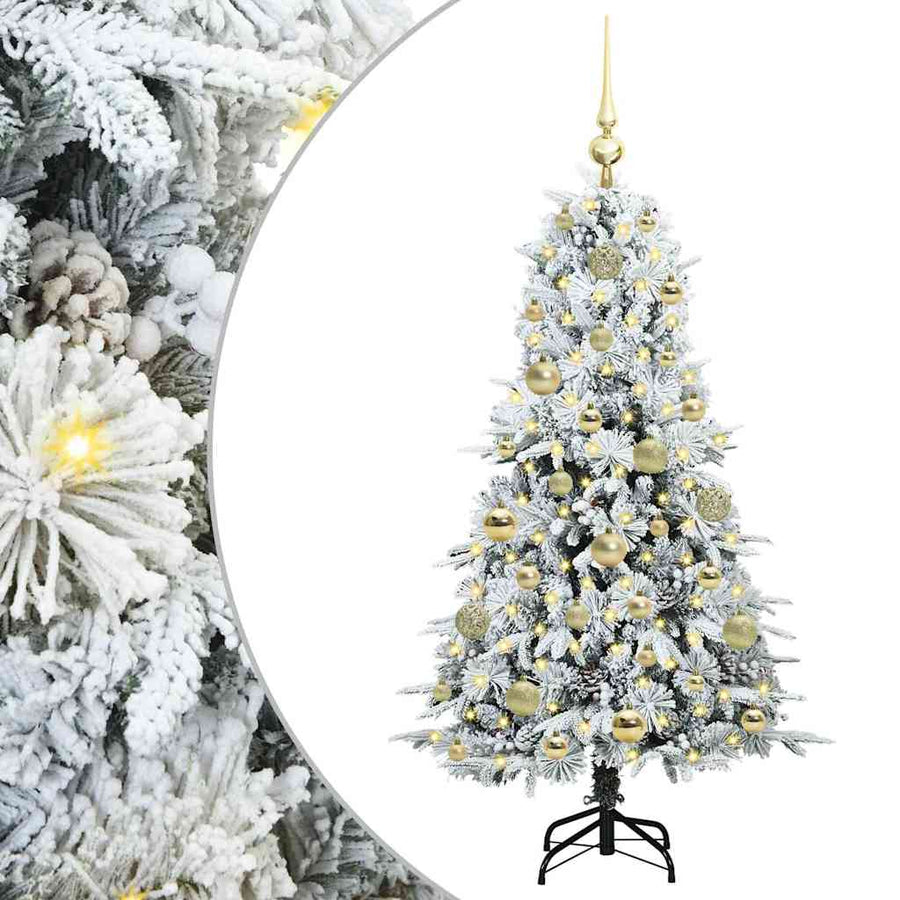 Kunstmatige Inklapbare Kerstboom Groen 120 cm PE en PVC