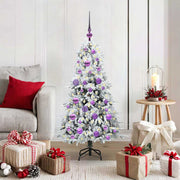 Kunstkerstboom 120 cm wit PE PVC inklapbaar