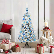 Kerstboom 120 cm wit PE PVC inklapbaar