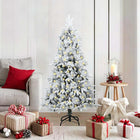 Kerstboom 150 cm wit PE PVC inklapbaar