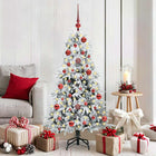 Kerstboom kunst 150 cm wit PE PVC inklapbaar