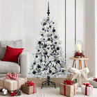 Kerstboom kunst 150 cm wit PE PVC inklapbaar