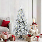 Artificial Collapsible White Christmas Tree 150 cm PE and PVC