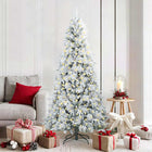 Artificial Collapsible Christmas Tree White 180 cm PE and PVC