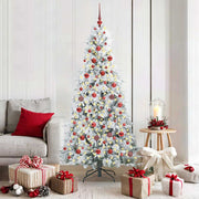 Kerstboom kunst 180 cm wit PE PVC inklapbaar
