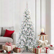 Kerstboom kunst 180 cm wit PE PVC inklapbaar