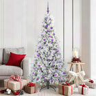Artificial Collapsible Christmas Tree White 180 cm PE and PVC