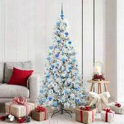 Kerstboom 180 cm wit PE PVC inklapbaar