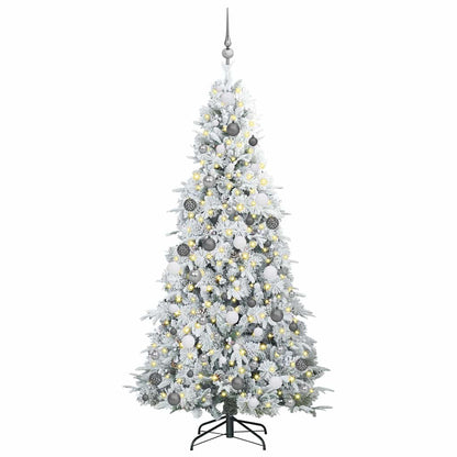 Kunstmatige Inklapbare Kerstboom Wit 210 cm PE en PVC