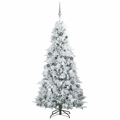 Kunstmatige Inklapbare Kerstboom Wit 210 cm PE en PVC