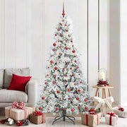 Kunstkerstboom 210 cm wit PE/PVC met LED