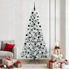 Artificial Collapsible Christmas Tree White 210 cm PE and PVC