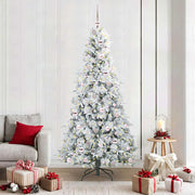 Kerstboom 210 cm wit PE PVC inklapbaar