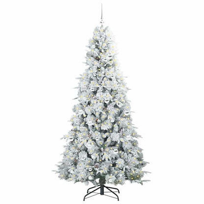 Kunstmatige Inklapbare Kerstboom Wit 210 cm PE en PVC
