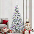 Artificial Collapsible Christmas Tree White 210 cm PE and PVC